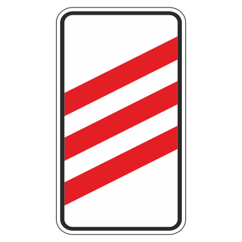 Дорожный знак 1.4.1 «Приближение к железнодорожному переезду» (металл 0,8 мм, II типоразмер: 350х700 мм, С/О пленка: тип В алмазная)